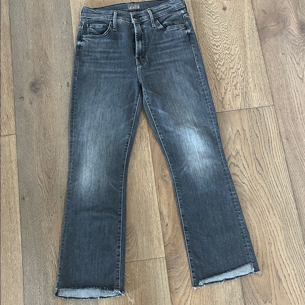 MOTHER Charcoal insider crop step frey